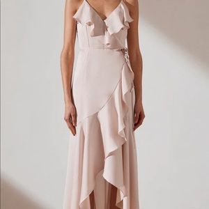 Shona Joy pale pink / porcelain dress NWT
